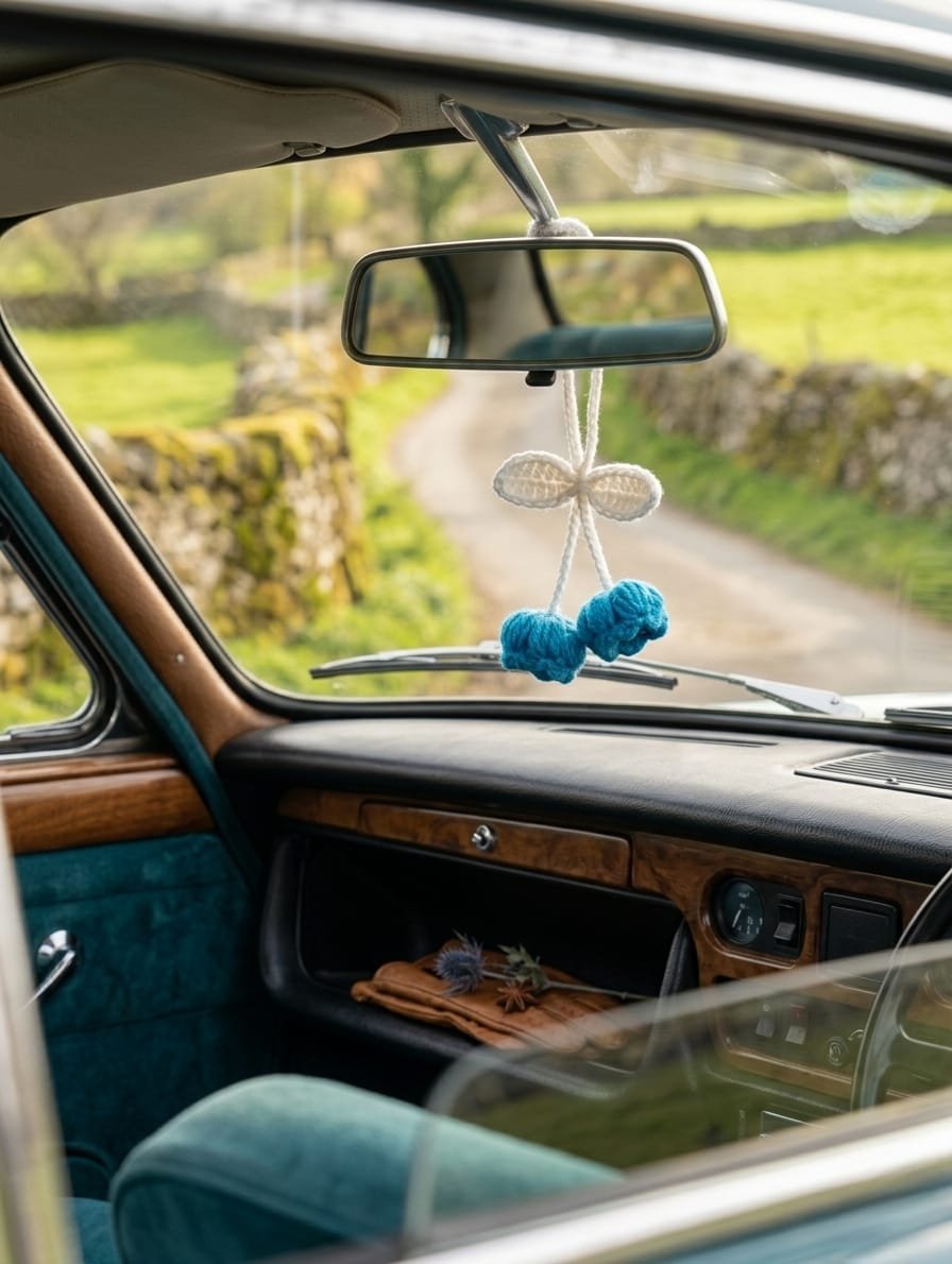 The BloomLoop Multipurpose Charm (Hand-crocheted accessories for bags, cars, and hair.) - Image 4