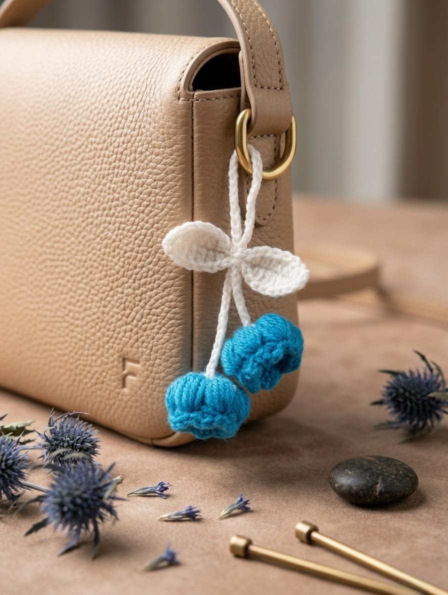 The BloomLoop Multipurpose Charm (Hand-crocheted accessories for bags, cars, and hair.) - Image 2