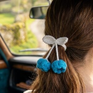 The BloomLoop Multipurpose Charm  (Hand-crocheted accessories for bags, cars, and hair.)