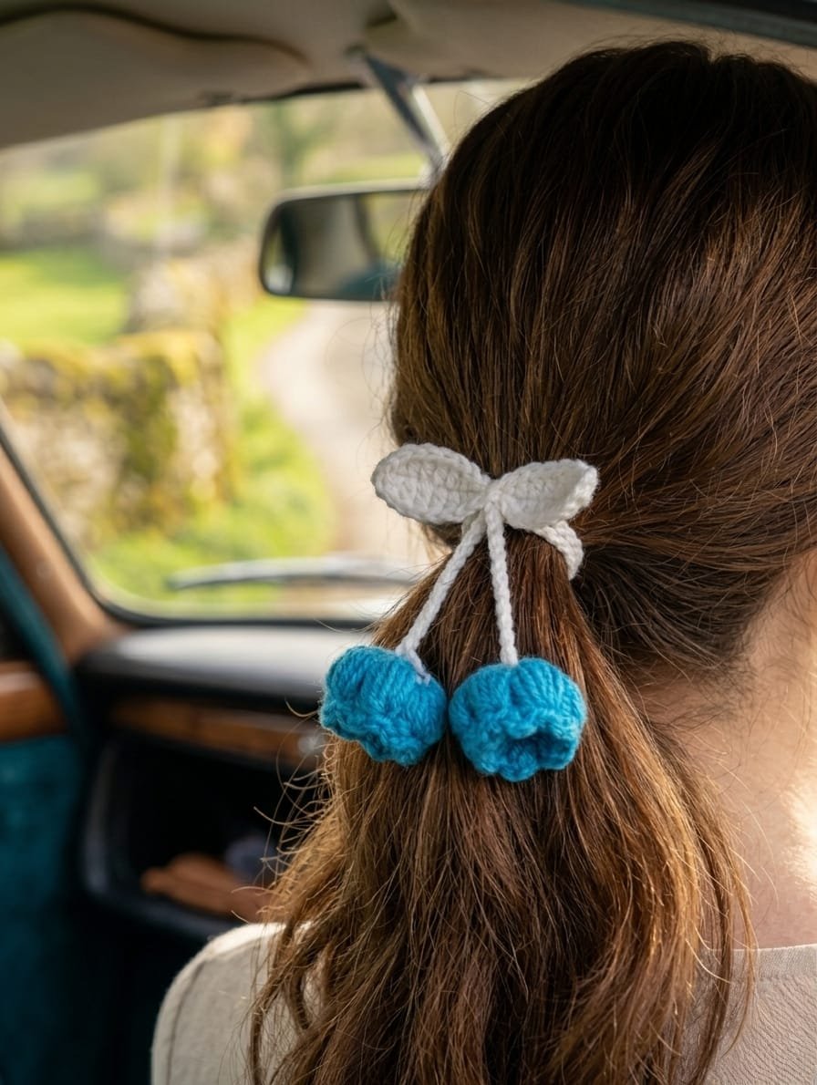 The BloomLoop Multipurpose Charm (Hand-crocheted accessories for bags, cars, and hair.)